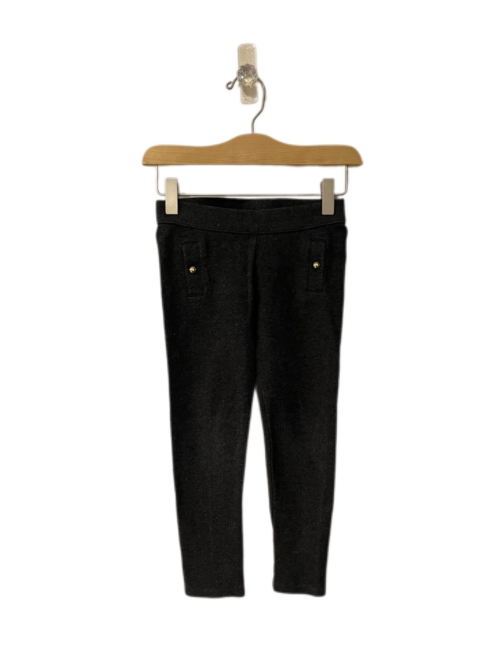 Janie and Jack Girls Size 5 Charcoal Grey Ponte Leggings